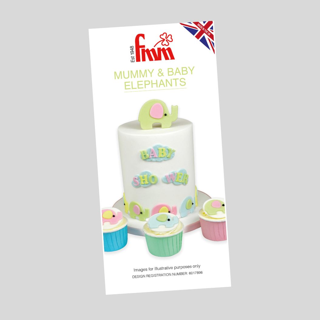 Mummy & Baby Elephant Cutter Set - FMM Sugarcraft