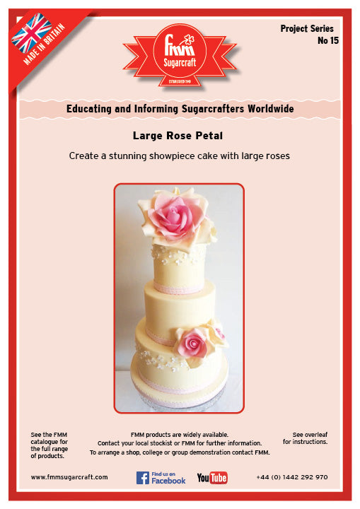 FMM Large Rose Petal Project Sheet