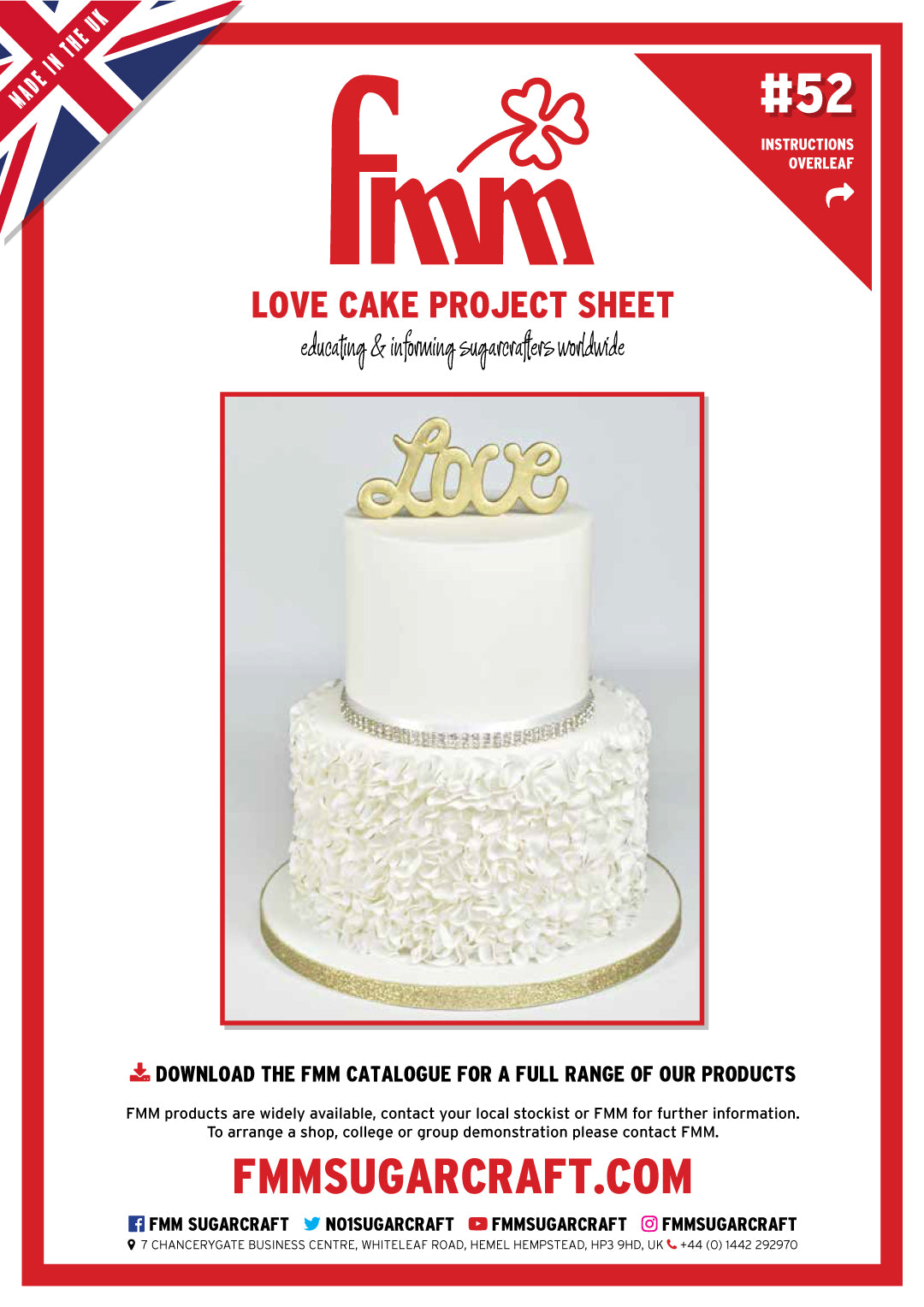 FMM Love Cake Project Sheet