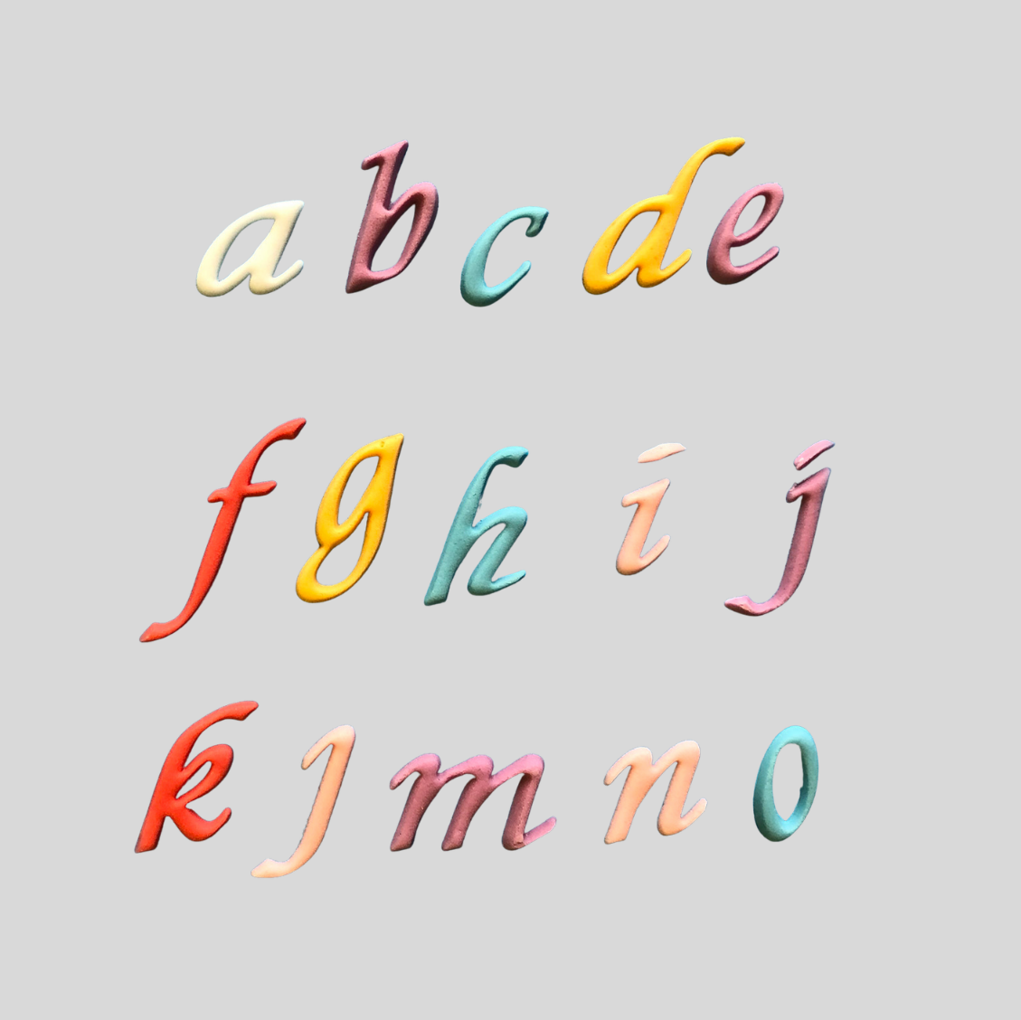 Alphabet Lower Case Script - FMM Sugarcraft
