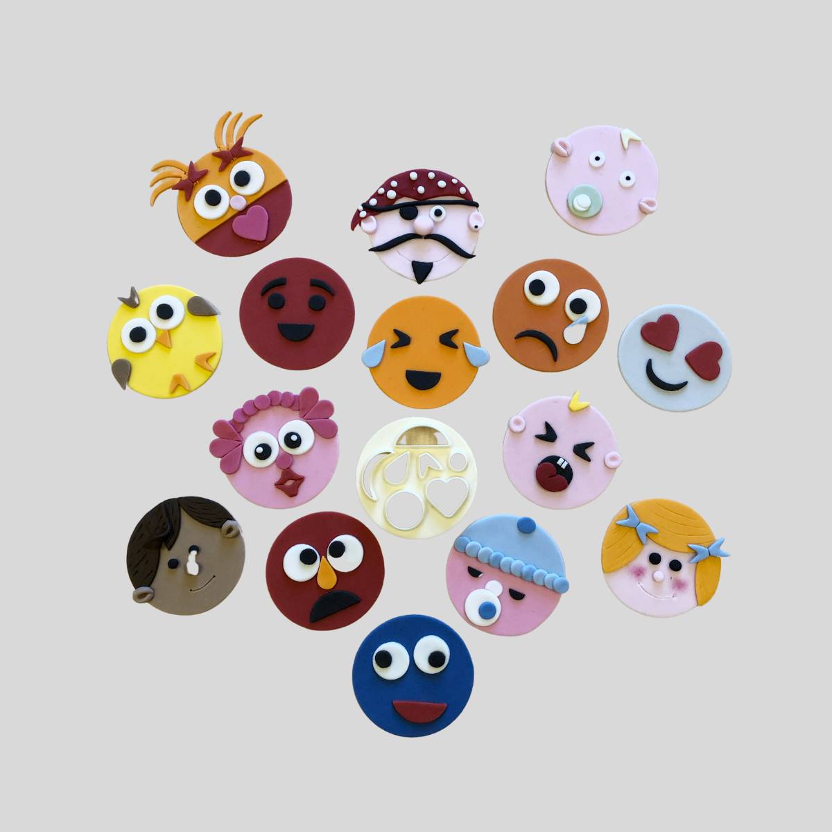 Mix N Match Funny Faces Cutter - FMM Sugarcraft