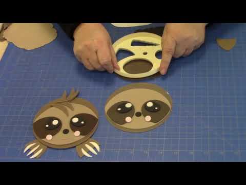 Make a Fondant Sloth using the FMM Mix ‘n’ Match Large Face Cutter Tutorial