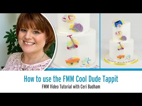 How to Use the Cool Dude Tappit Cutter from FMM Sugarcraft Tutorial