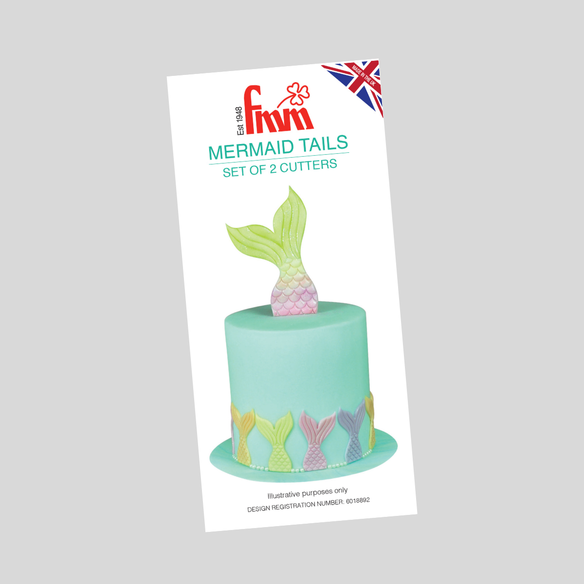 Mermaid Tail Set of 2 Cutters - FMM Sugarcraft