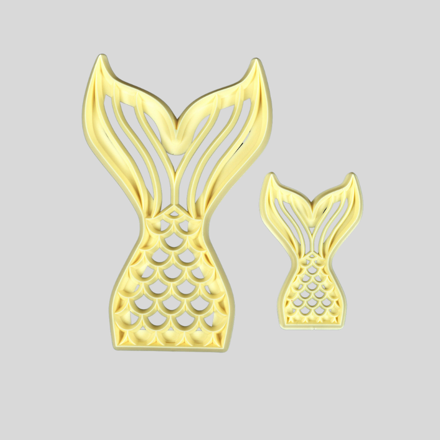 Mermaid Tail Set of 2 Cutters - FMM Sugarcraft