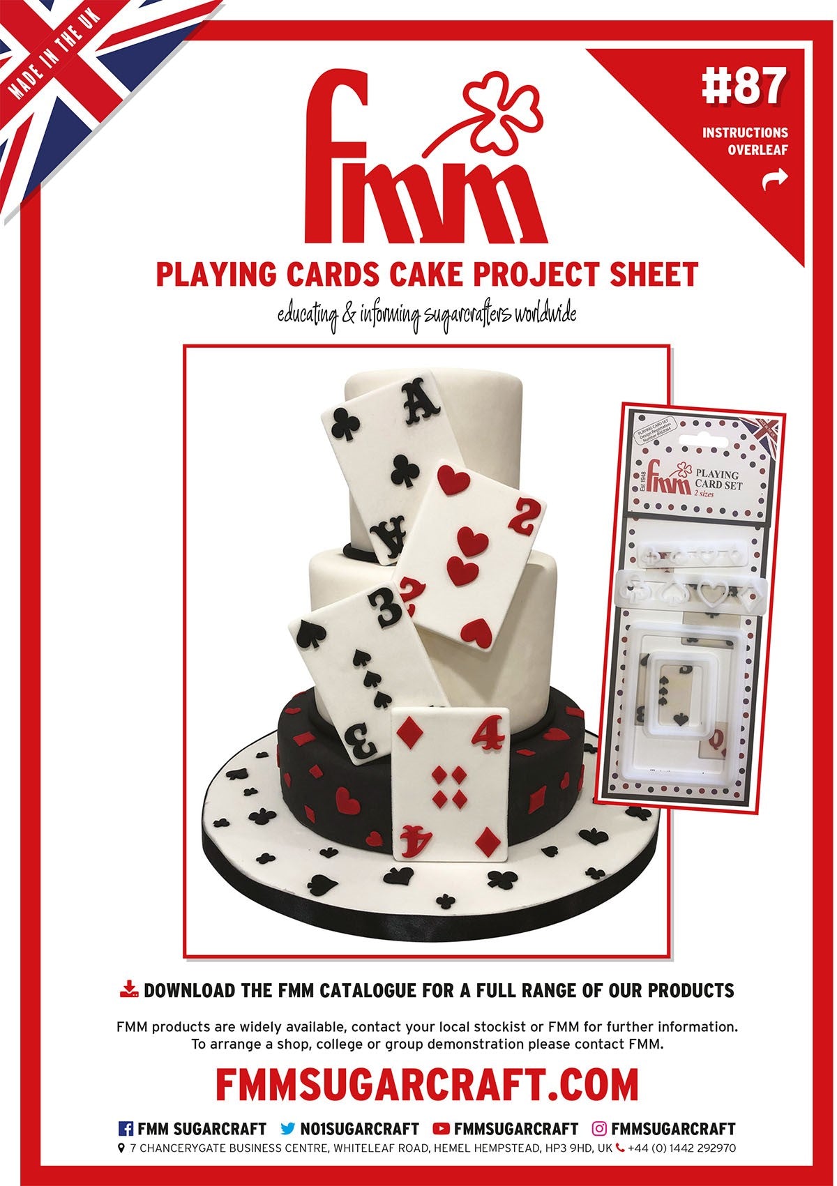 FMM Playing Cards Cutter Set Project Sheet