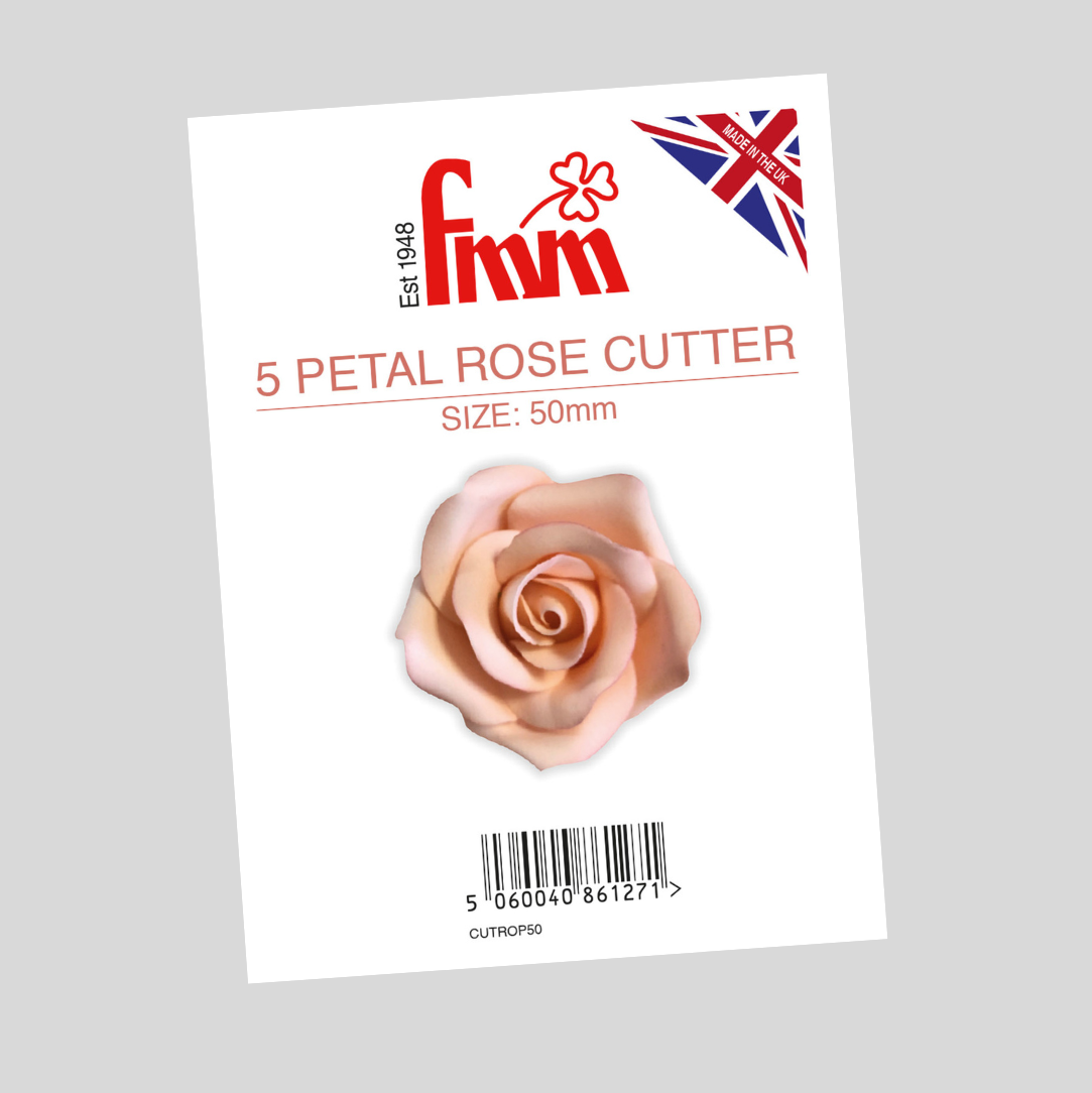 5 Petal Rose 50mm Cutter - FMM Sugarcraft