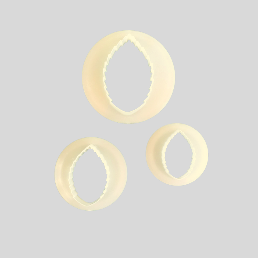 Rose Leaf set of 3 Cutters - FMM Sugarcraft