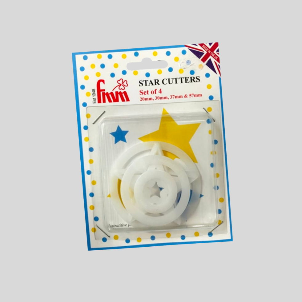 Star Set of 4 Cutters - FMM Sugarcraft