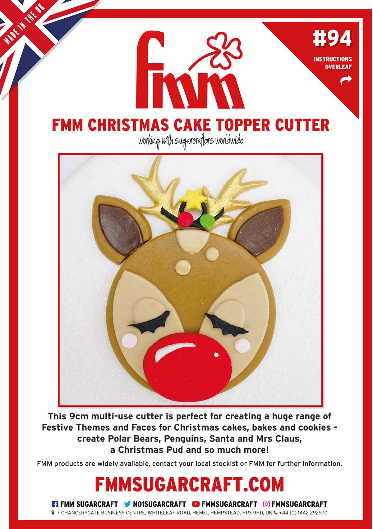 FMM Christmas Cake Topper Project Sheet