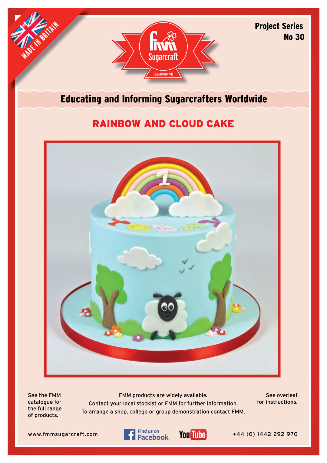 FMM Rainbow Cloud Cake Project Sheet
