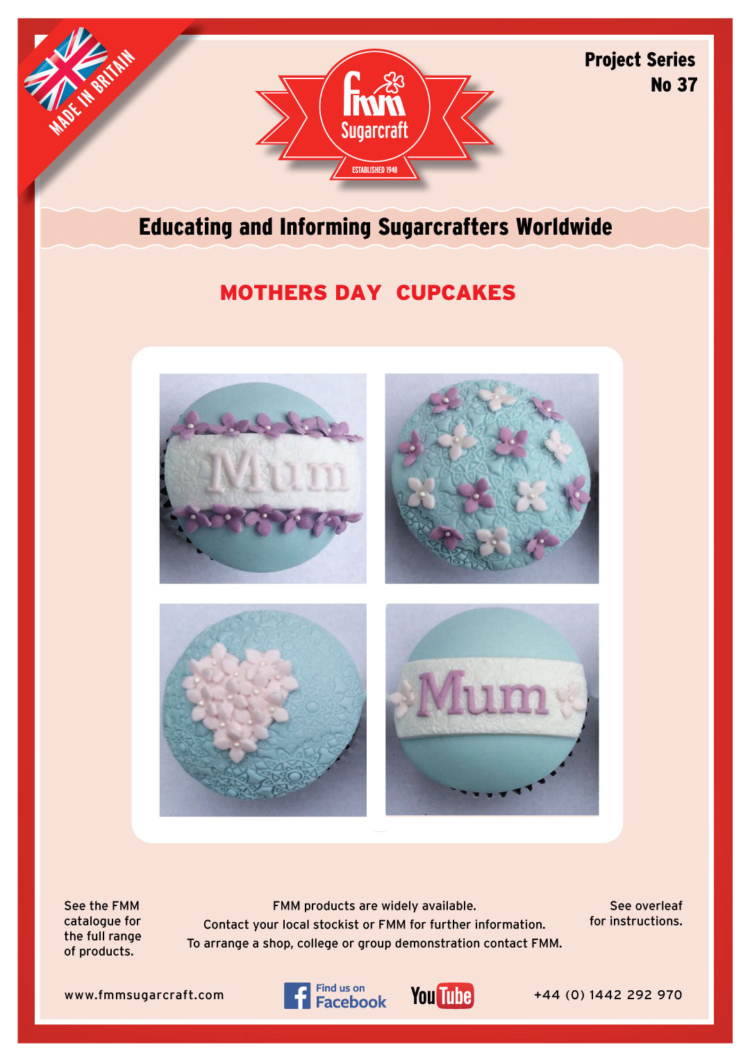 FMM Mothers Day Cupcakes Project sheet