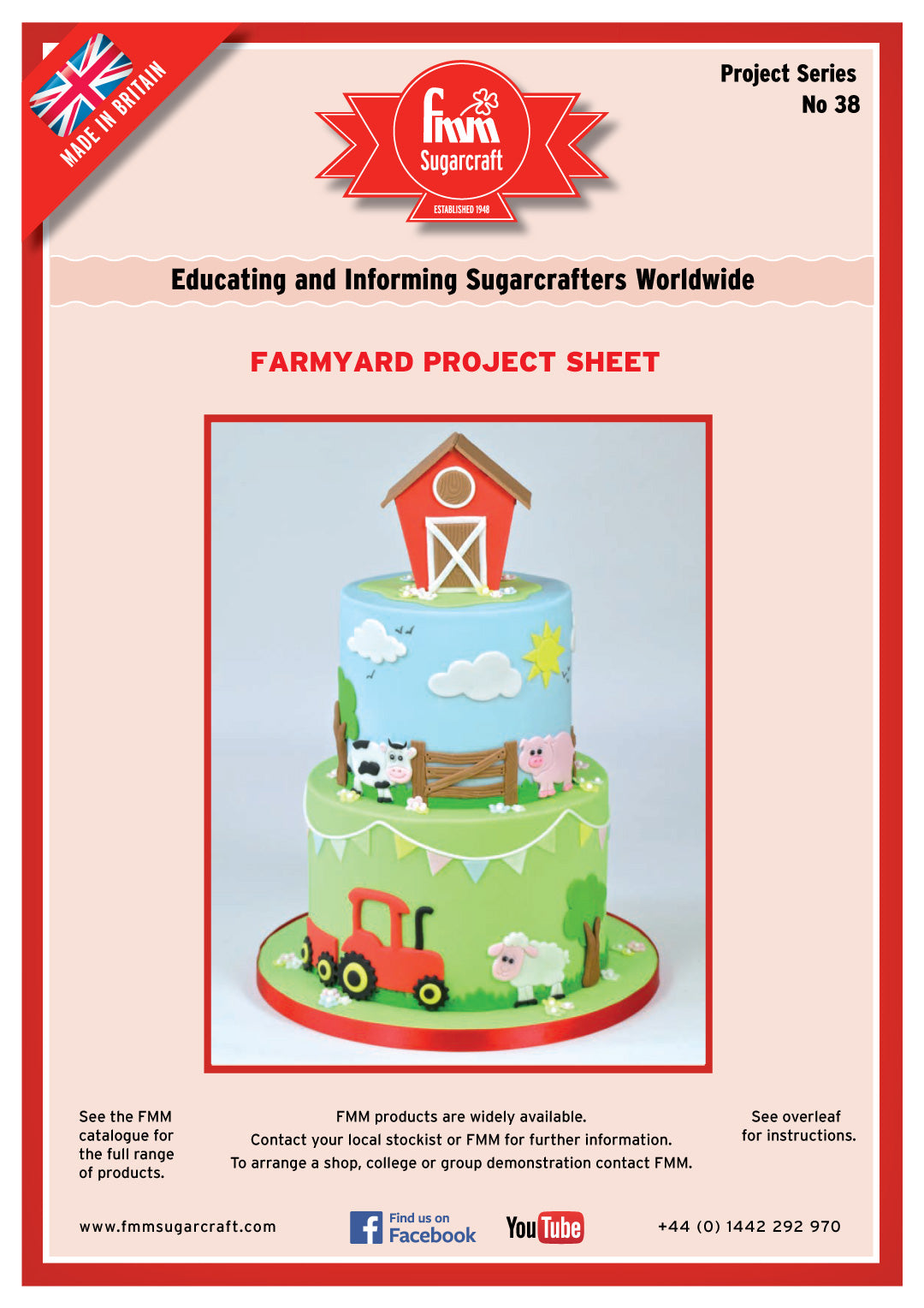 FMM Cute Famryard Cake Project Sheet
