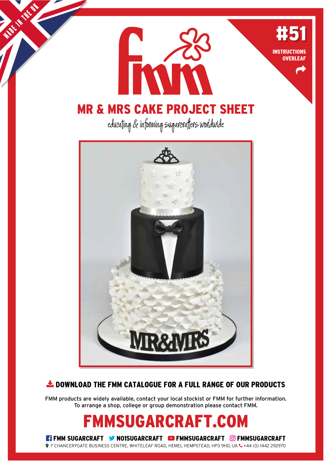 FMM Mr & Mrs Cake Project Sheet