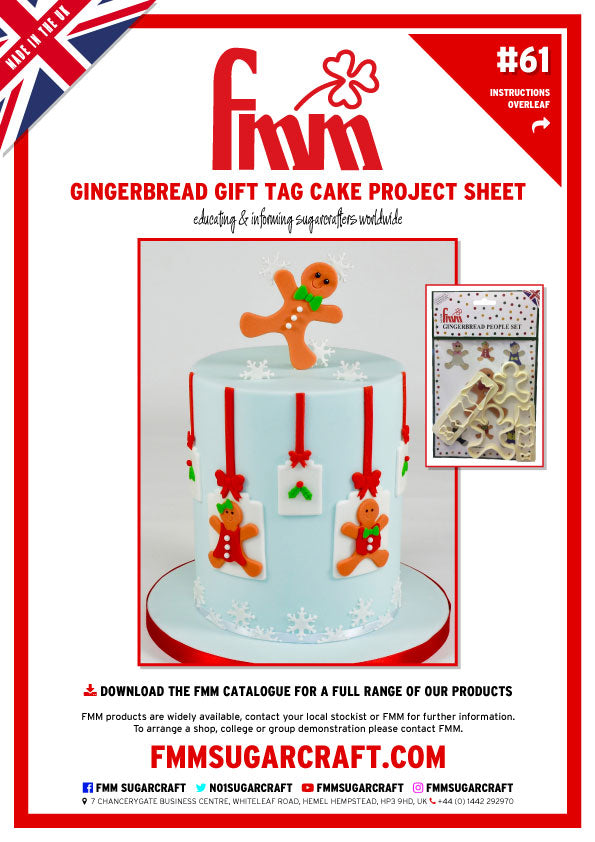 FMM Gingerbread Gift Tag Project Sheet 
