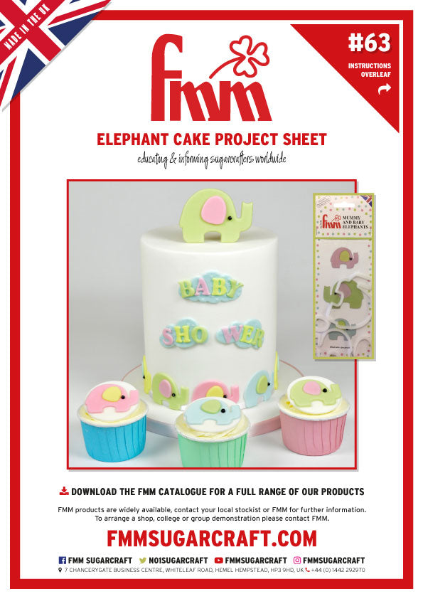 FMM Mummy & Baby Elephant Cake Project Sheet