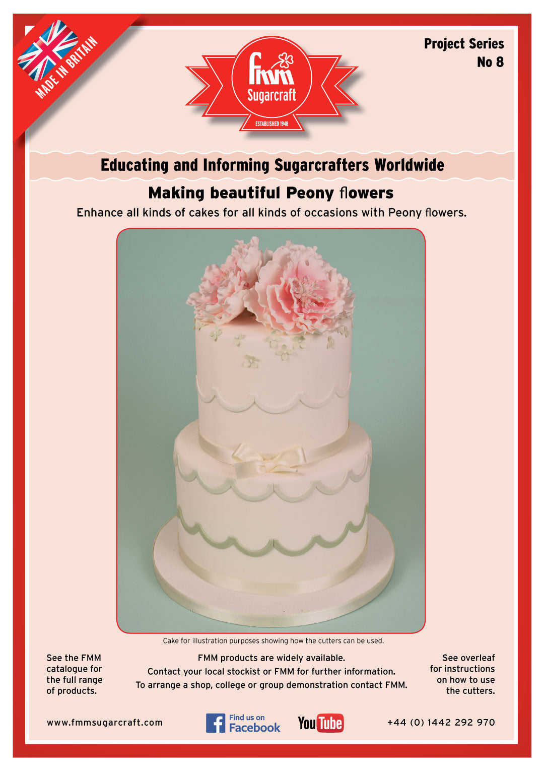 FMM Beautiful Dahlia Cake Project Sheet