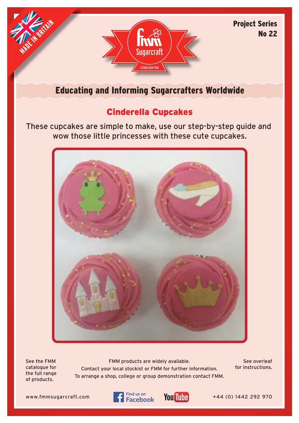 Cinderella Cupcake project sheet