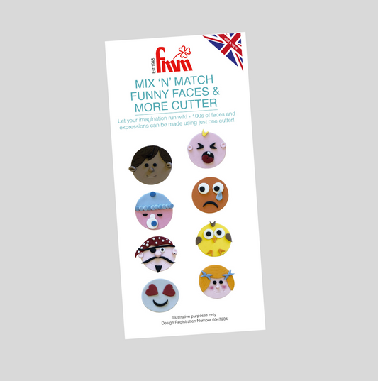 Mix N Match Funny Faces Cutter - FMM Sugarcraft