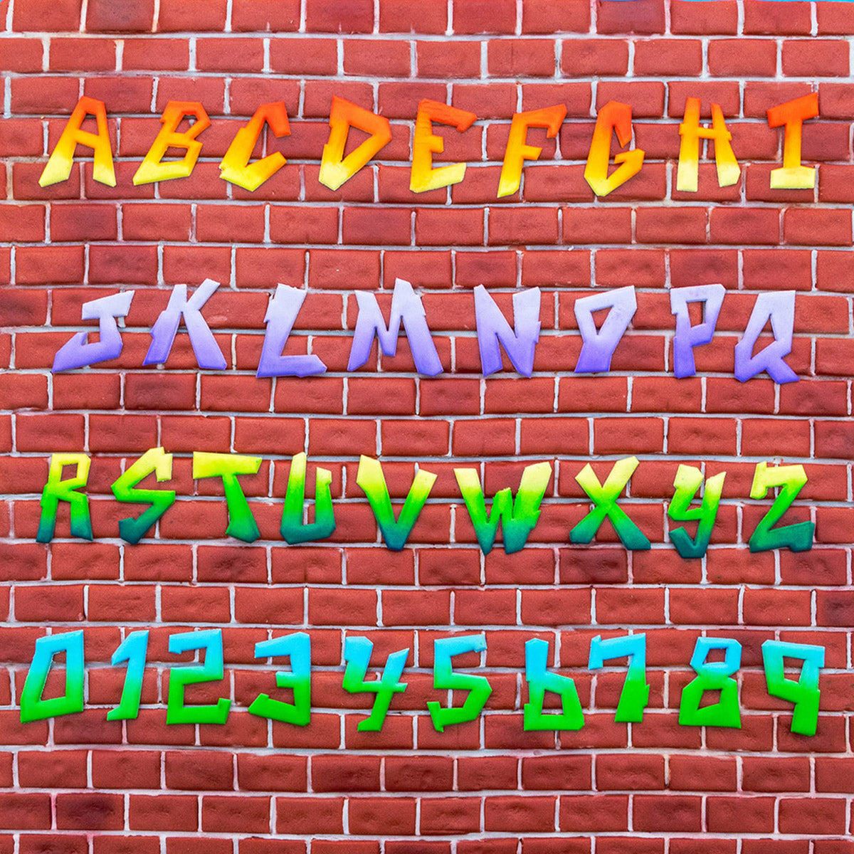Graffiti Alphabet & Number Font