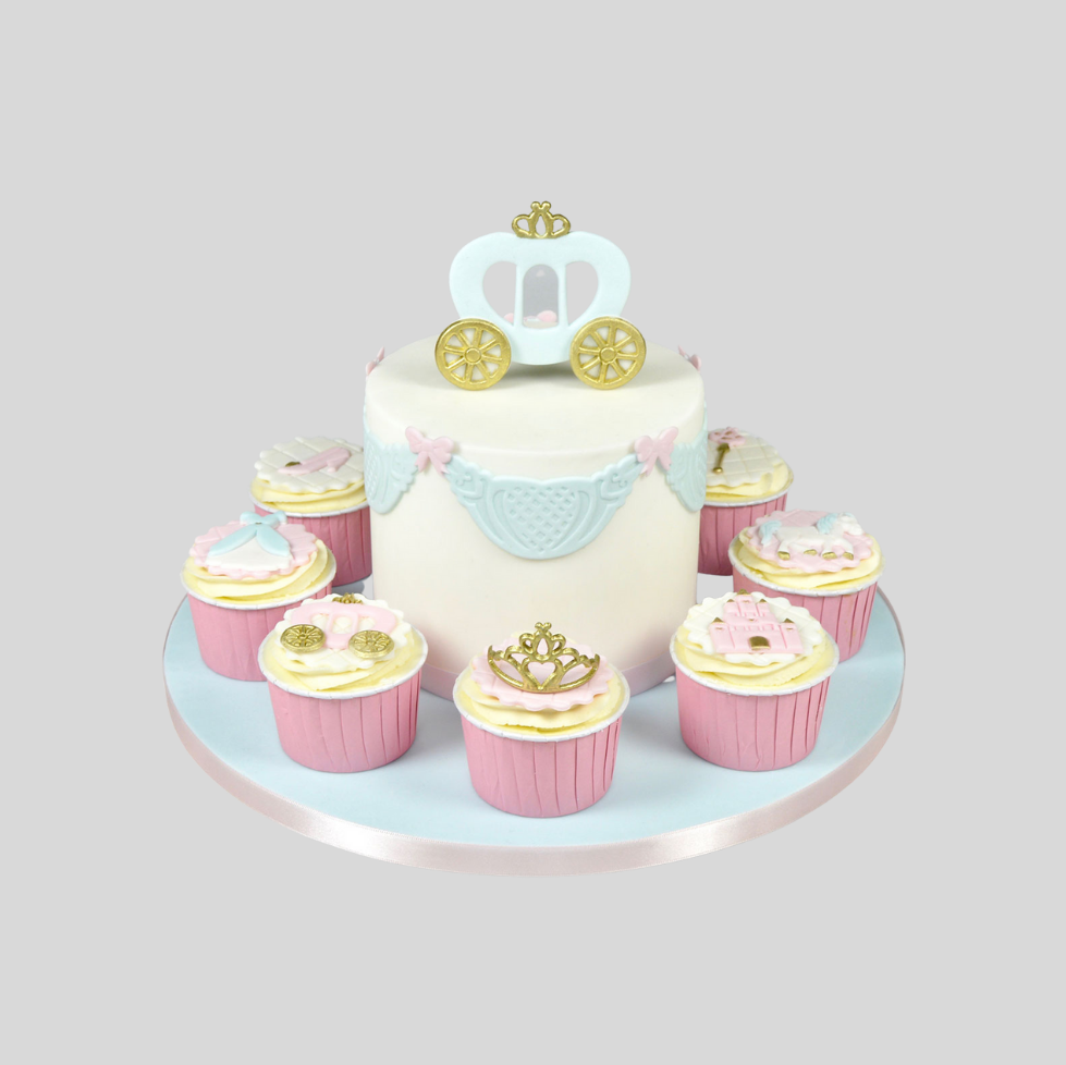 Princess Carriage & Tiara Cake Bundle