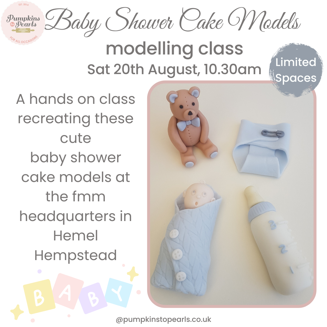 Baby Shower topper modelling class with Kristy Praties