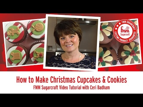 How to make Christmas Cupcakes with FMM Sugarcraft