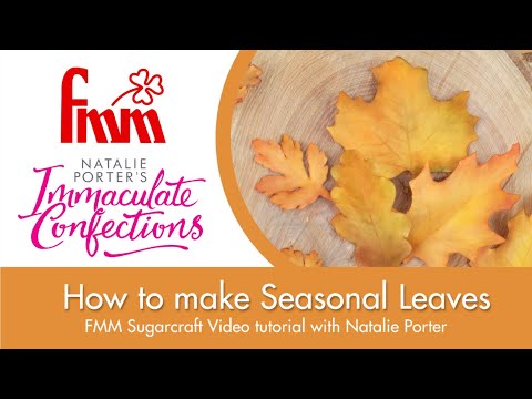 How to use the FMM Sugarcraft Seasonal Leaves Cutter Set