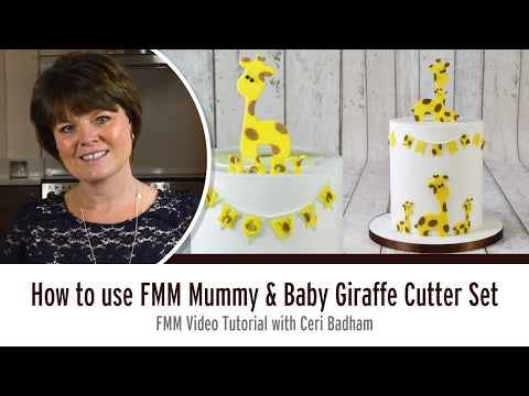 FMM Mummy and Baby Giraffe Cutter Set Tutorial