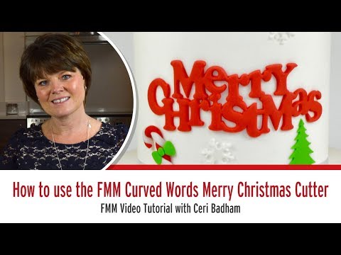 How to use the FMM Curved words Merry Christmas Cutter