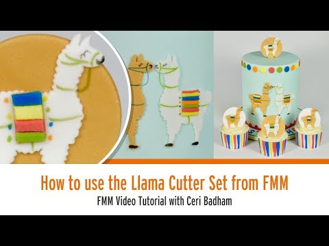 How to use the Mummy and Baby Fondant Icing Llama Cutter Set