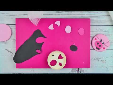 Cute Pig Face Using the FMM Mix N Match Face Cutter Tutorial