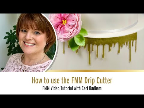 How to Use the Drip Icing Cutter from FMM Sugarcraft Tutorial