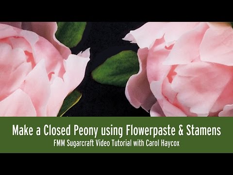 Make a Closed Fondant Peony Flower by FMM Sugarcraft